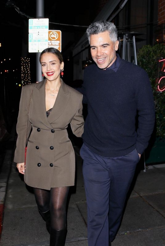 JESSICA ALBA on a Dinner Date at Mr Chow in Beverlys Hills 02/27/2024