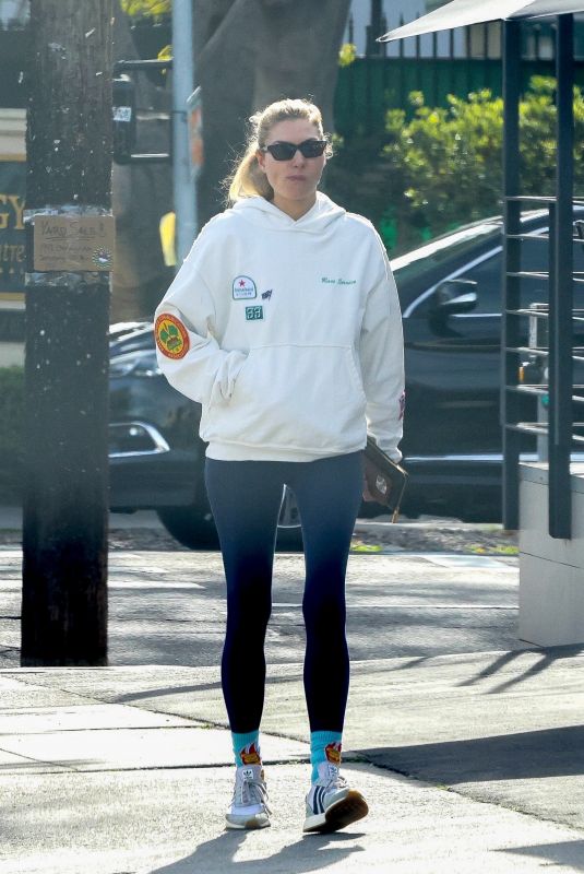 JESSICA HART Out for Lunch in Los Angeles 02/03/2024