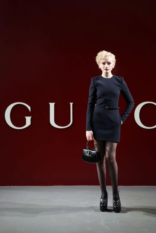JULIA GARNER at Gucci Women’s Fall/winter 2024 Fashion Show in Milan 02/23/2024