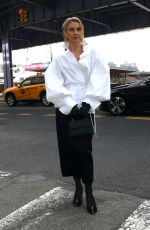JULIANNE HOUGH Arrives at Carolina Herrera Show at New York Fashion Week 02/12/2024