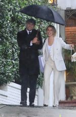 JULIANNE HOUGH Leaves Veronica Beard Event at Chateau Marmont in Los Angeles 02/06/2024