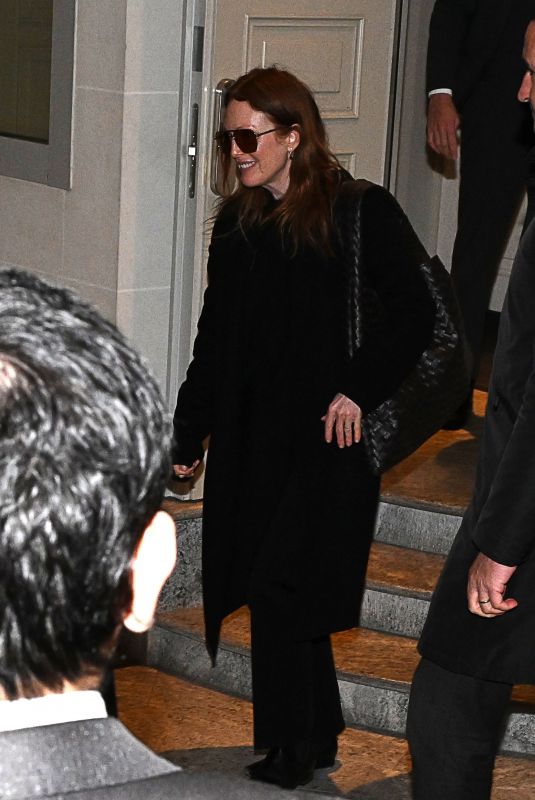 JULIANNE MOORE at Palazzo Parigi at Milan Fashion Week 02/23/2024