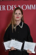 JUSTINE TRIET at Cesar 2024 Nominee Dinner at Le Fouquet’s in Paris 02/05/2024