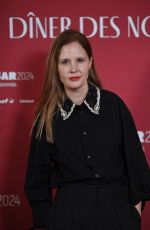 JUSTINE TRIET at Cesar 2024 Nominee Dinner at Le Fouquet’s in Paris 02/05/2024