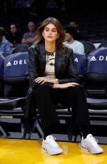 KAIA and Presley GERBER at LA Lakers vs San Antonio Spurs Game in Los Angeles 02/23/2024