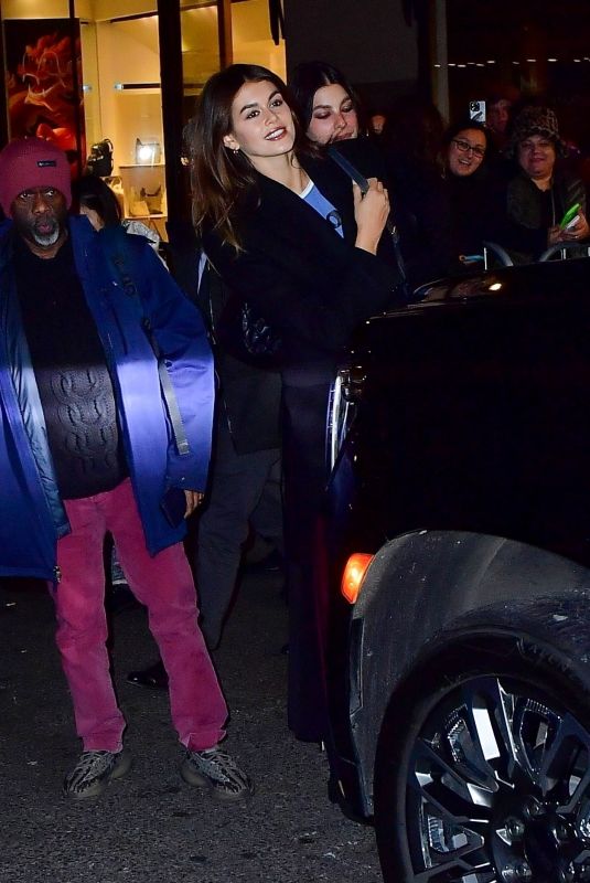 KAIA GERBER Leaves SNL in New York 02/03/2024