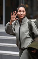 KAREN HAUER and Simon Davidson Leaves Their Hotel in Manchester 02/04/2024