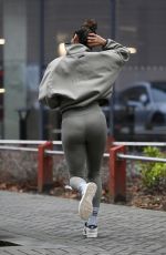 KAREN HAUER and Simon Davidson Leaves Their Hotel in Manchester 02/04/2024