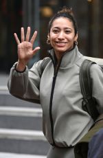 KAREN HAUER and Simon Davidson Leaves Their Hotel in Manchester 02/04/2024