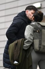 KAREN HAUER and Simon Davidson Leaves Their Hotel in Manchester 02/04/2024