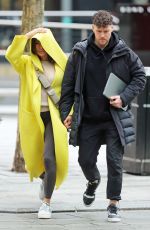 KAREN HAUER and Simon Davidson Out in Leeds Town Centre 02/02/2024