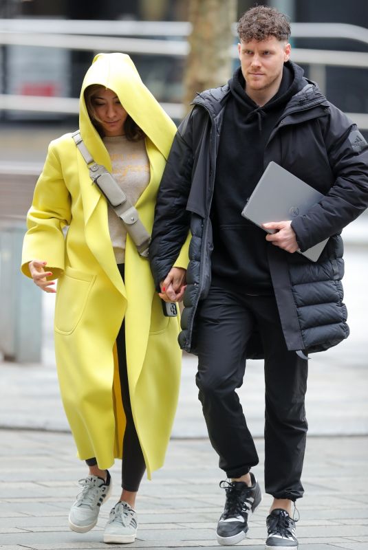 KAREN HAUER and Simon Davidson Out in Leeds Town Centre 02/02/2024