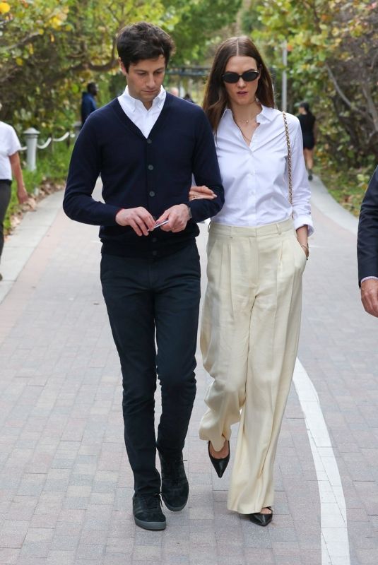 KARLIE KLOSS and Joshua Kushner Leaves a High-profile Event in Miami Beach 02/01/2024