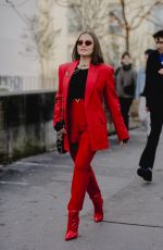KAROLINA ZUBKOVA-MATTES Arrives at Elie Saab Spring/Summer 2024 Haute Couture Show in Paris 01/24/2024