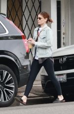 KATE MARA Out for Iced Coffee After Pilates Class in Los Feliz 02/26/2024