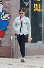 KATE MARA Out for Iced Coffee After Pilates Class in Los Feliz 02/26/2024
