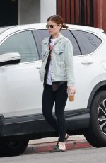 KATE MARA Out for Iced Coffee After Pilates Class in Los Feliz 02/26/2024