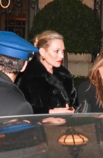 KATE MOSS Heading to YSL Show at Paris Fashion Week 02/27/2024