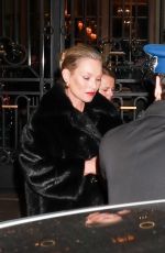KATE MOSS Heading to YSL Show at Paris Fashion Week 02/27/2024