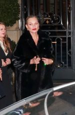 KATE MOSS Heading to YSL Show at Paris Fashion Week 02/27/2024