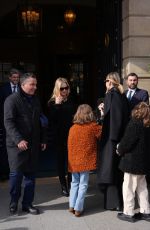 KATE MOSS Out at Fashion Week in Paris 02/28/2024