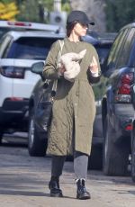 KATHERINE SCHWARZENEGGER Check on Their New House in Brentwood 02/09/2024