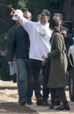 KATHERINE SCHWARZENEGGER Check on Their New House in Brentwood 02/09/2024