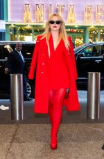 KATHRYN NEWTON All in Red Out in New York 02/01/2024