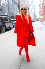 KATHRYN NEWTON All in Red Out in New York 02/01/2024