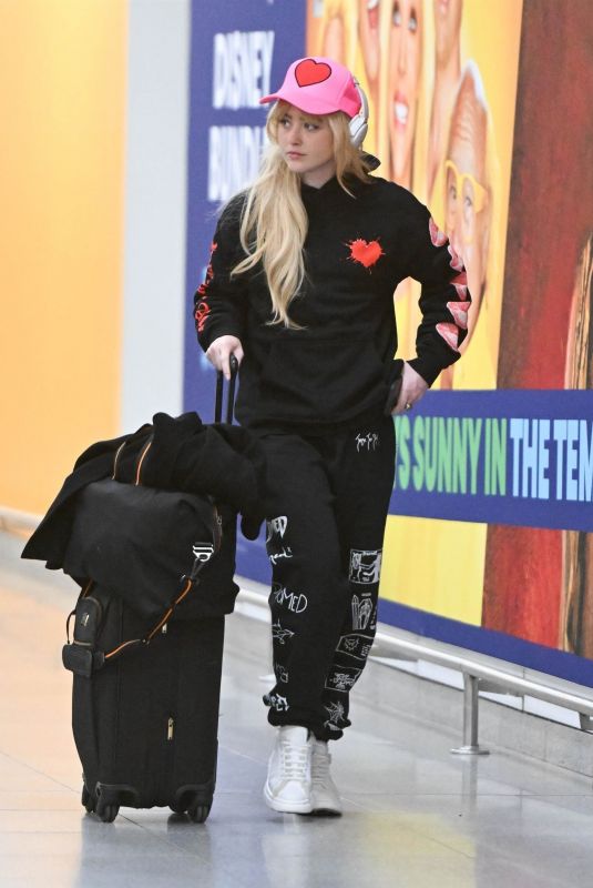 KATHRYN NEWTON Arrives at JFK International Airport in New York 02/11/2024