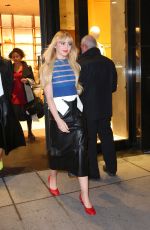 KATHRYN NEWTON Arrives at Tod’s Madison Avenue Store in New York 02/13/2024