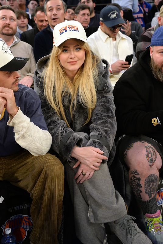 KATHRYN NEWTON at a Knicks Game in New York 02/01/2024