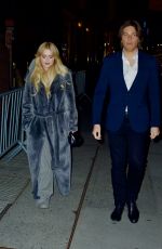 KATHRYN NEWTON Out for Dinner in New York 01/31/2024