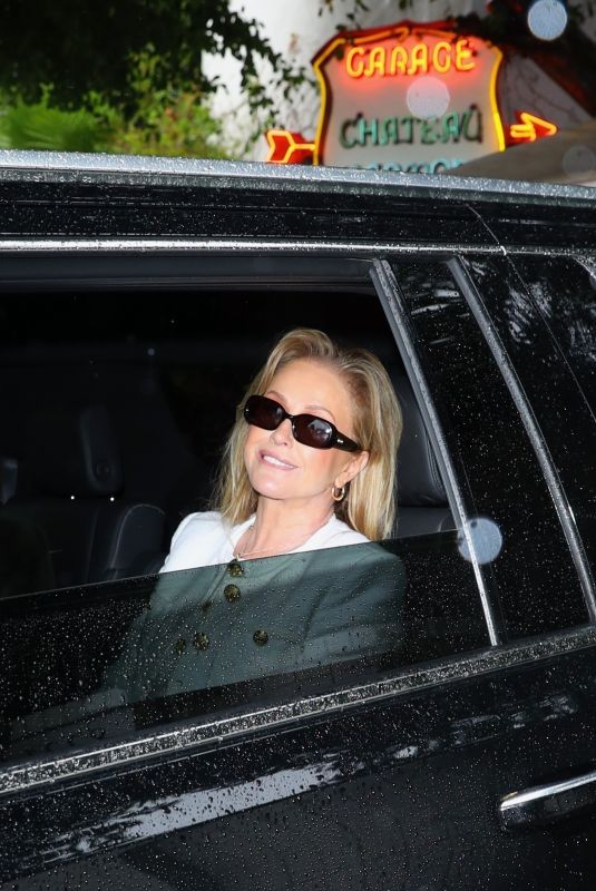 KATHY HILTON Leaves Veronica Beard Event at Chateau Marmont in Los Angeles 02/06/2024