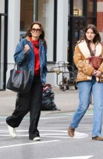 KATIE HOLMES and SURI CRUISE Out in New York 02/12/2024