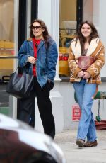 KATIE HOLMES and SURI CRUISE Out in New York 02/12/2024