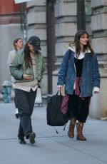 KATIE HOLMES and SURI CRUISE Out in New York 02/16/2024