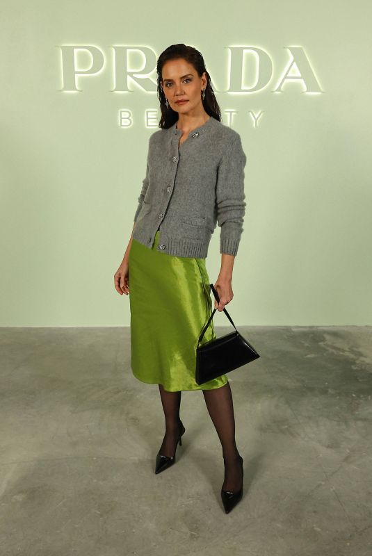 KATIE HOLMES at Prada Beauty Party at New York Fashion Week 02/09/2024