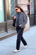 KATIE HOLMES Out and About in New York 02/05/2024