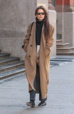 KATIE HOLMES Out and About in New York 02/09/2024