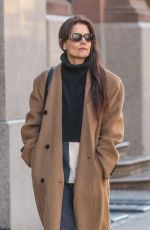 KATIE HOLMES Out and About in New York 02/09/2024
