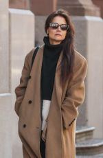KATIE HOLMES Out and About in New York 02/09/2024