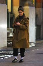 KATIE HOLMES Out in New York 02/02/2024