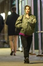 KATIE HOLMES Out Solo on Valentine