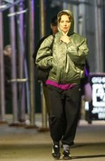KATIE HOLMES Out Solo on Valentine