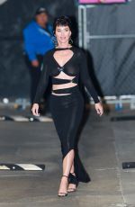 KATY PERRY Arrives at Jimmy Kimmel Live in Hollywood 02/12/2024