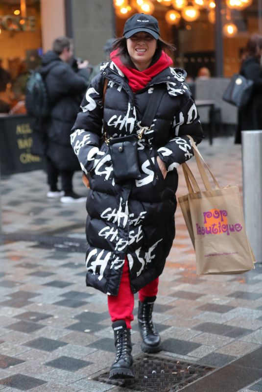 KATYA JONES Leaves Her Hotel in Leeds 02/02/2024