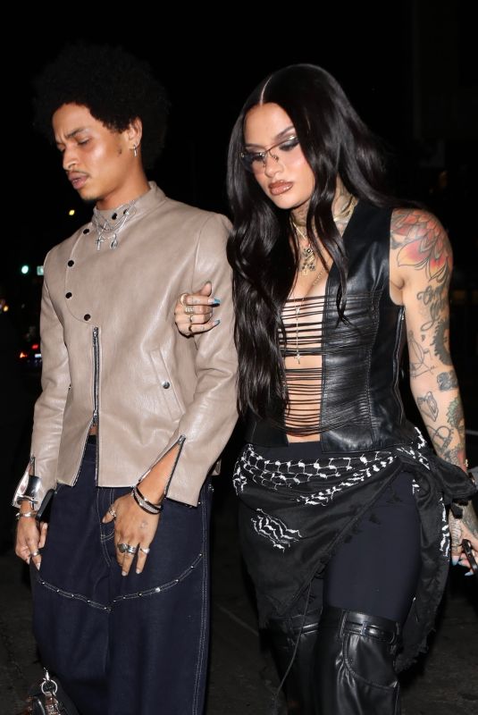 KEHLANI Arrives at Warner Bros Music Pre-Grammy Party at Hollywood Athletic Club in Los Angeles 02/01/2024