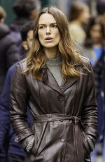 KEIRA KNIGHTLEY on the Set of Netflix Thriller Black Doves in London 02/04/2024