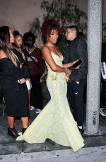 KEKE PALMER Leaves a pre-Grammy Party at The Fleur Room in West Hollywood 02/03/2024